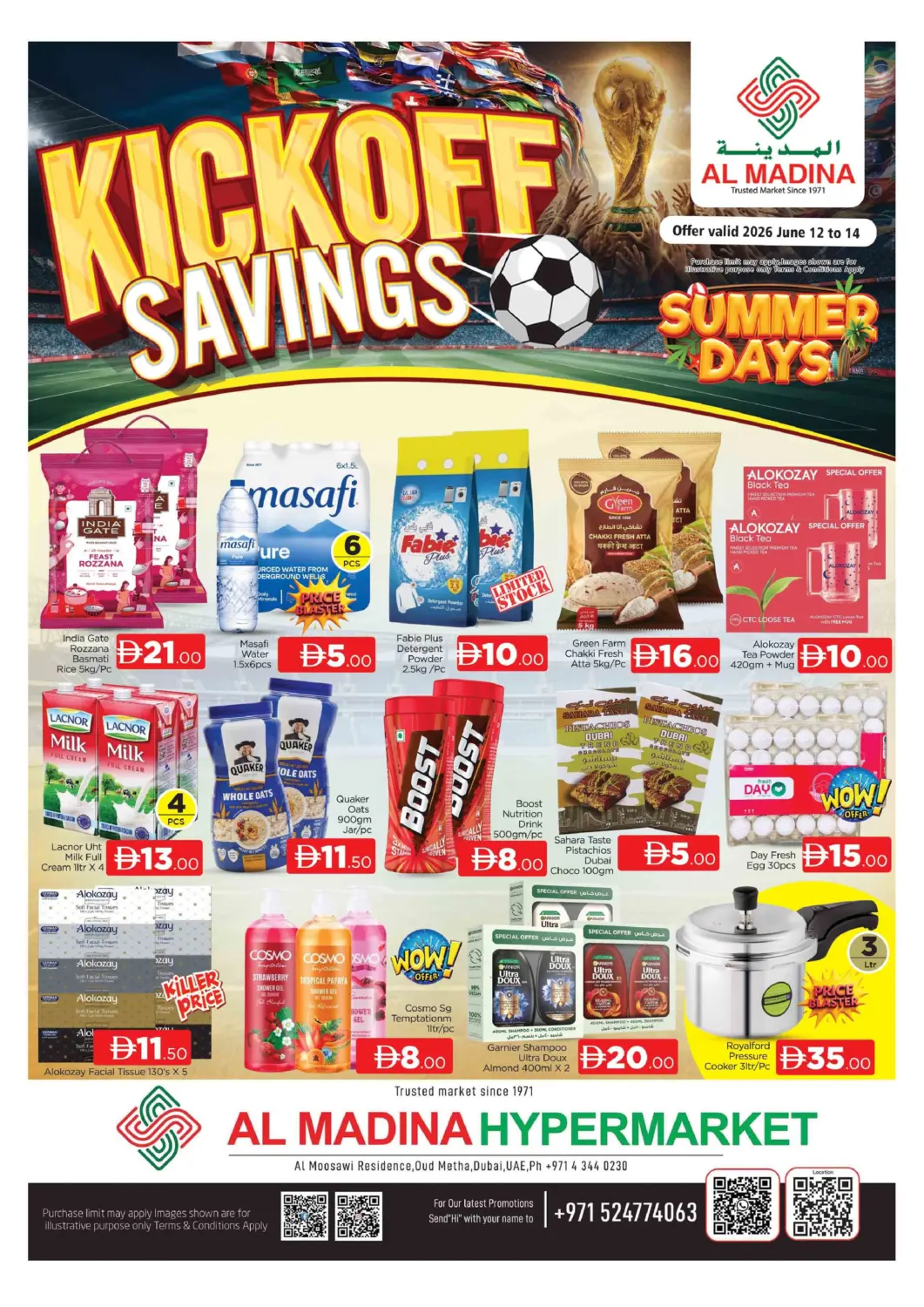 UAE - Dubai AL MADINA (Dubai) offers in D4D Online. Oud Metha ,Dubai. . Till 14th June