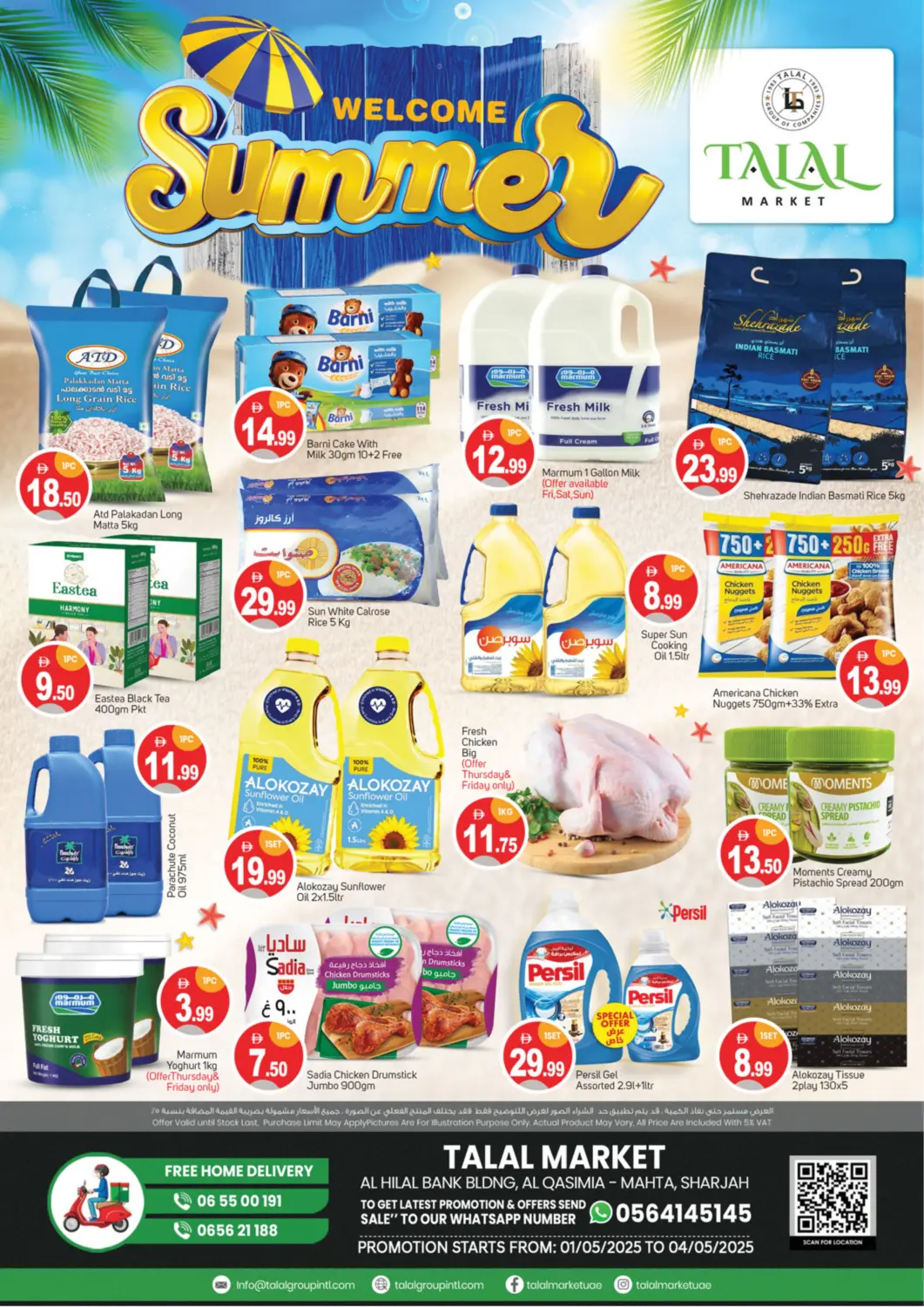 UAE - Dubai TALAL MARKET offers in D4D Online. Qasimiya, Sharjah. . Till 4th May