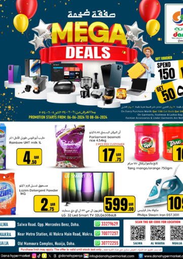 Qatar - Al-Shahaniya Dana Hypermarket offers in D4D Online. Mega Deals. . Till 8th June