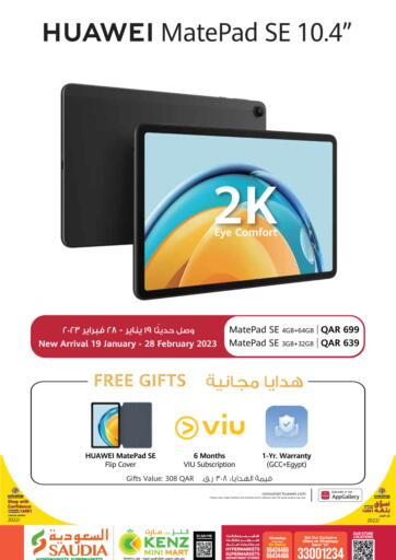 Qatar - Al Wakra Saudia Hypermarket offers in D4D Online. New Arriaval HUAWEI MatePad SE 10.4''. . Till 28th February