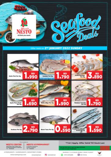 Bahrain NESTO  offers in D4D Online. Seafood Deals. . Only On 2nd January