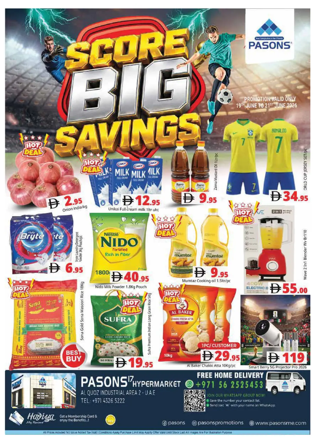UAE - Dubai Pasons Hypermarket offers in D4D Online. Pasons 17 Hypermarket LLC, Dubai. . Till 21st June