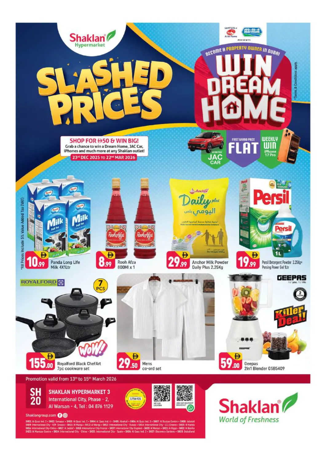 UAE - Dubai Shaklan  offers in D4D Online. Al Warsan-4,Dubai. . Till 15th March
