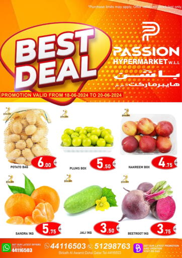 Qatar - Doha Passion Hypermarket offers in D4D Online. Best Deal. . Till 20th July
