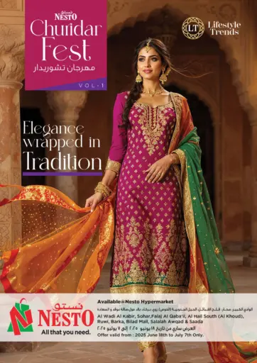 Nesto Hyper Market - Churidar Fest in Oman Offers - Oman Churidar Fest