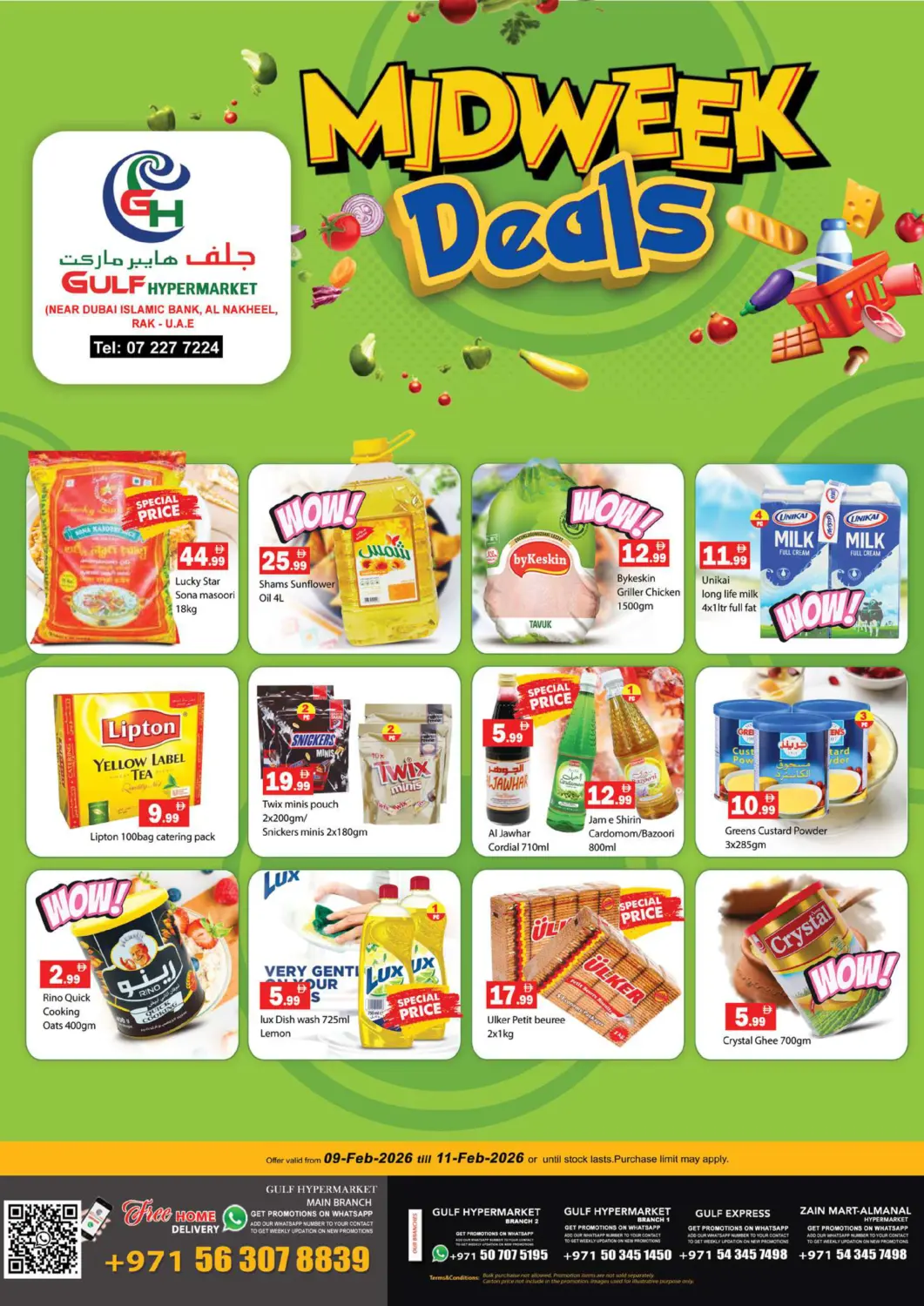 UAE - Ras al Khaimah Gulf Hypermarket LLC offers in D4D Online. Midweek Deals. . Till 11th February
