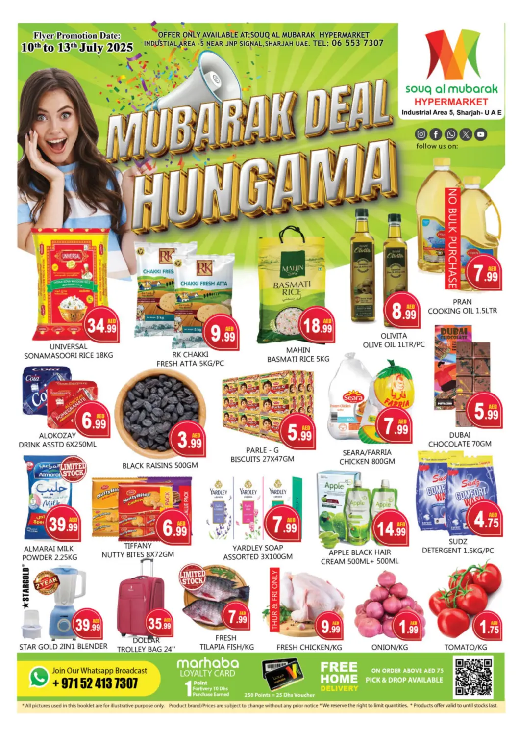 UAE - Sharjah / Ajman Souk Al Mubarak Hypermarket offers in D4D Online. Industrial Area 5 Sharjah. . Till 13th July