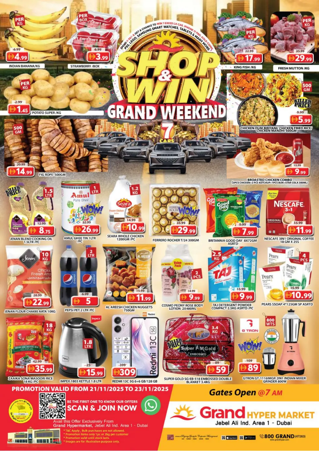 UAE - Dubai Grand Hyper Market offers in D4D Online. Jebel Ali, Ind Area -Dubai. . Till 23rd November
