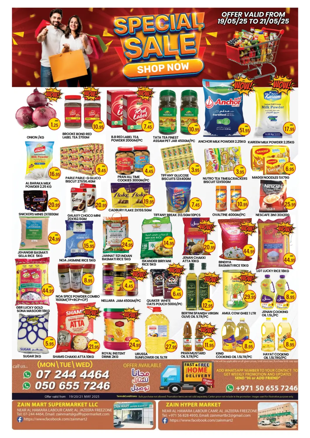 UAE - Ras al Khaimah Zain Mart Supermarket offers in D4D Online. Special offer. . Till 21st May