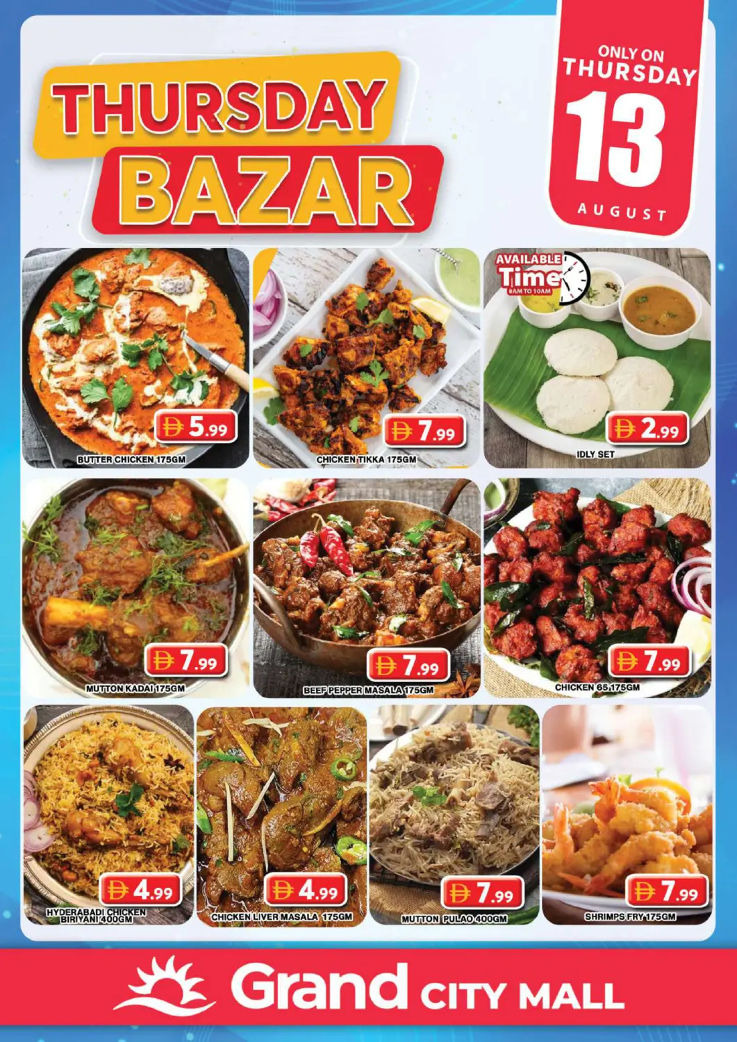 UAE - Dubai Grand Hyper Market offers in D4D Online. City Mall- Dubai. . Only On 13th August