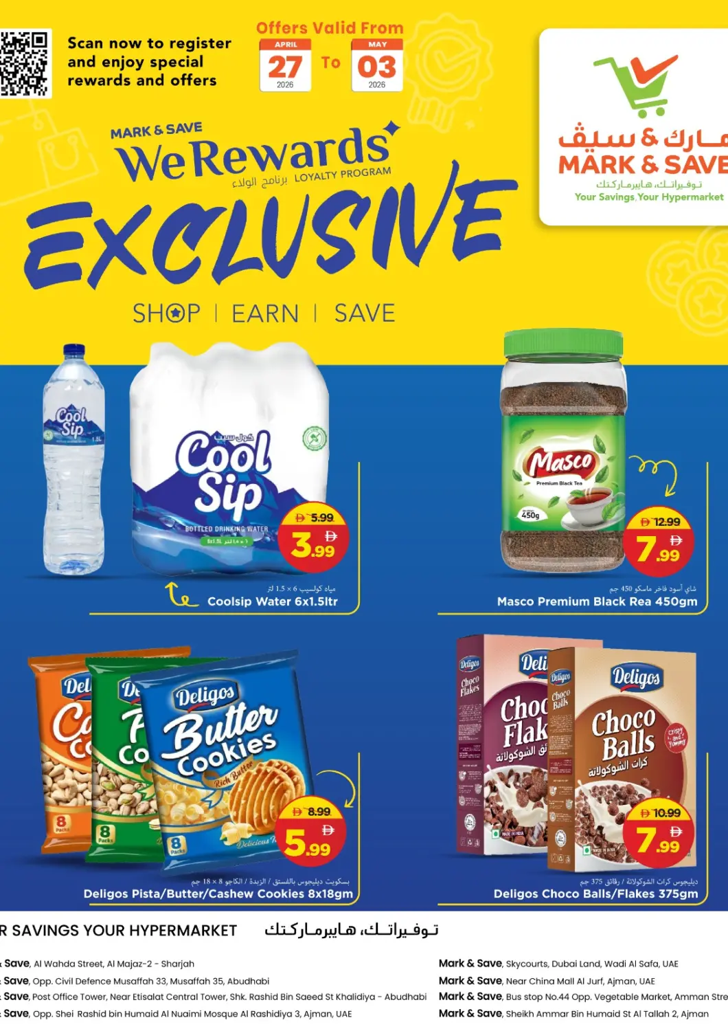 UAE - Sharjah / Ajman Mark & Save offers in D4D Online. Exclusive Deals. . Till 3rd May