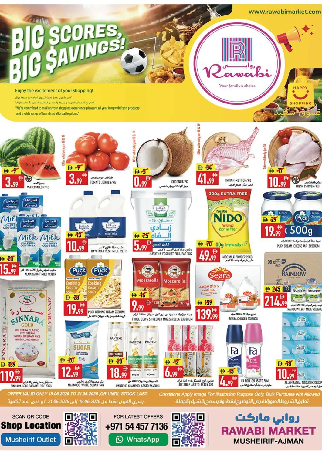 UAE - Sharjah / Ajman Rawabi Market Ajman offers in D4D Online. Mushrif-Ajman. . Till 21st June