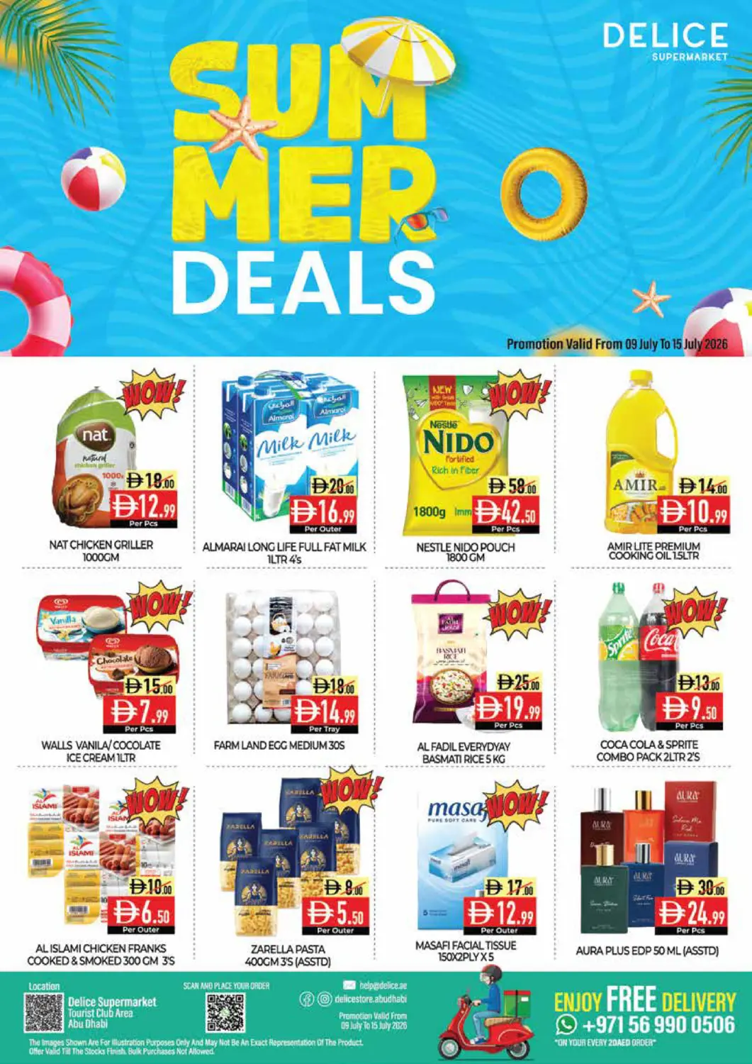 UAE - Abu Dhabi Delice Supermarket offers in D4D Online. Summer Deals. . Till 15th July