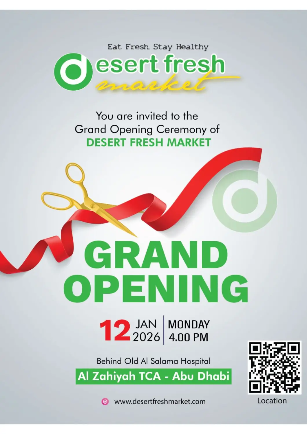 UAE - Abu Dhabi DESERT FRESH MARKET  offers in D4D Online. Grand Opening @ Al Zahiyah TCA. . Till 12th January