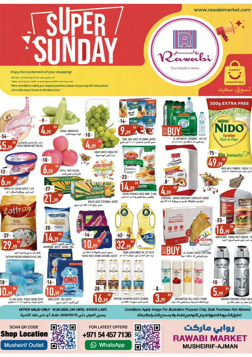 UAE - Sharjah / Ajman Rawabi Market Ajman offers in D4D Online. Musheirif-Ajman. . Only On 10th May
