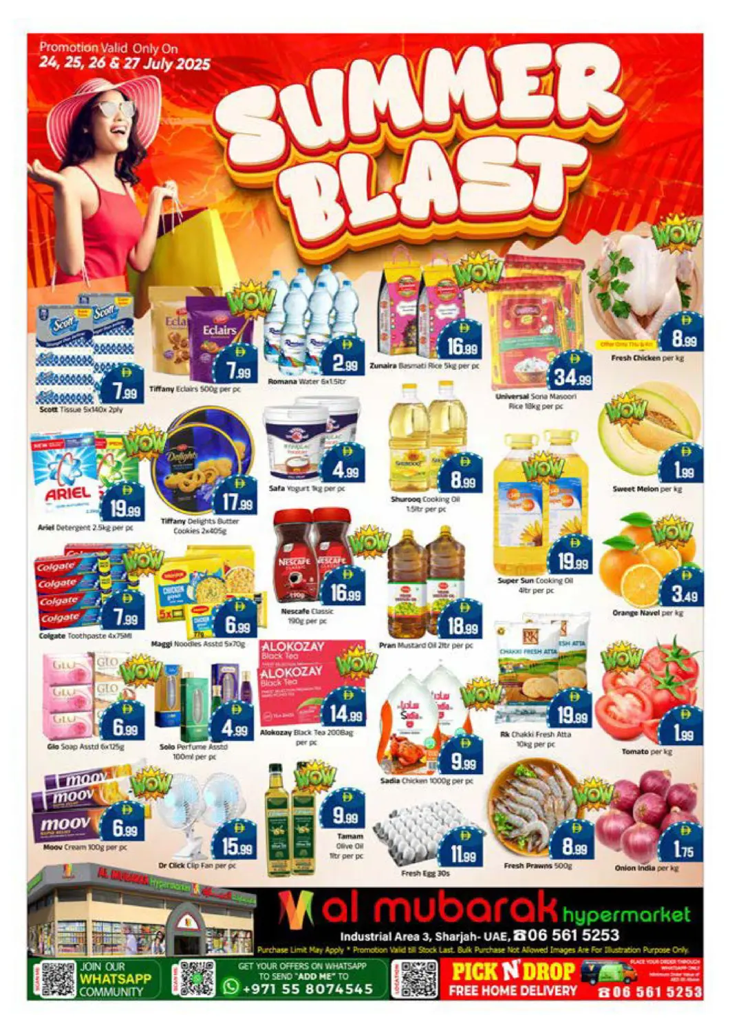 UAE - Sharjah / Ajman Mubarak Hypermarket Sharjah offers in D4D Online. Summer Blast. . Till 27th July