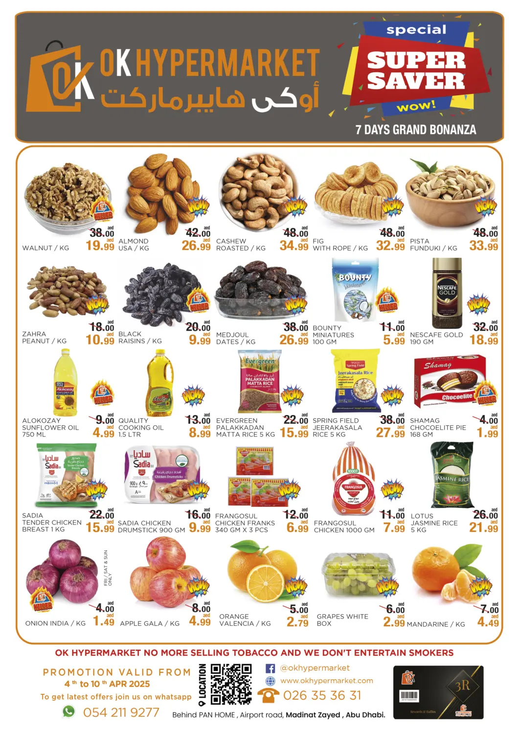 UAE - Abu Dhabi OK Hypermarket LLC SPC offers in D4D Online. Super Saver. . Till 10th April