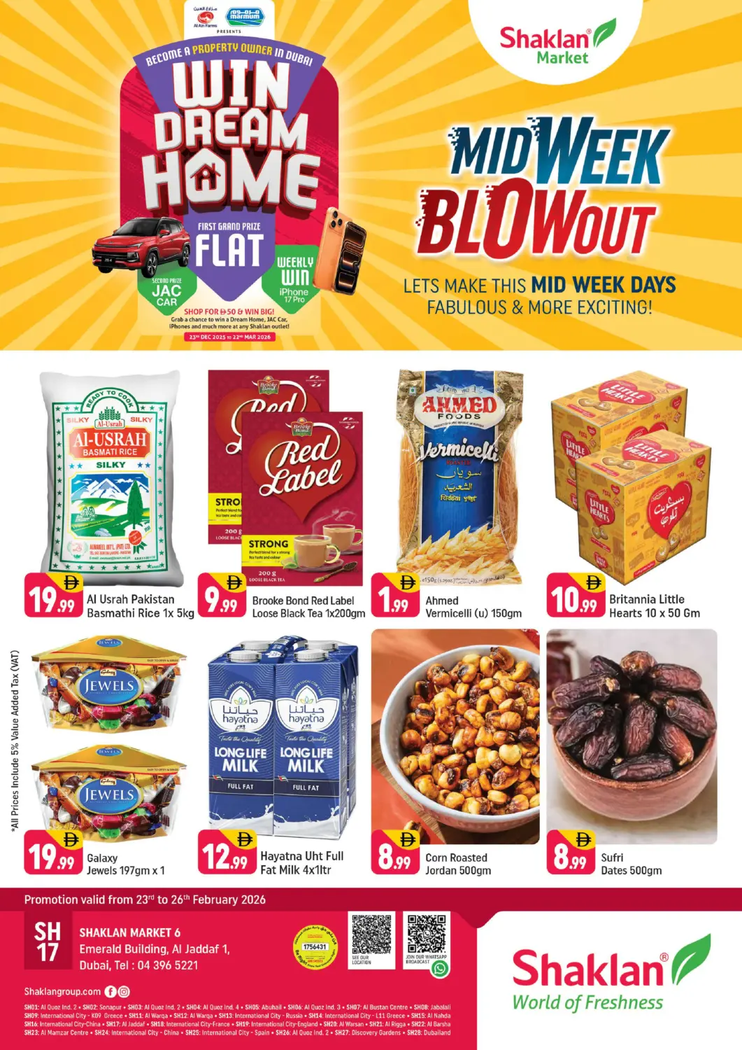 عروض شكلان ماركت الإمارات العربية المتحدة , الامارات - دبي في دي٤دي أونلاين. مبنى الزمرد، الجداف ١. . حتى ٢٦ فبراير