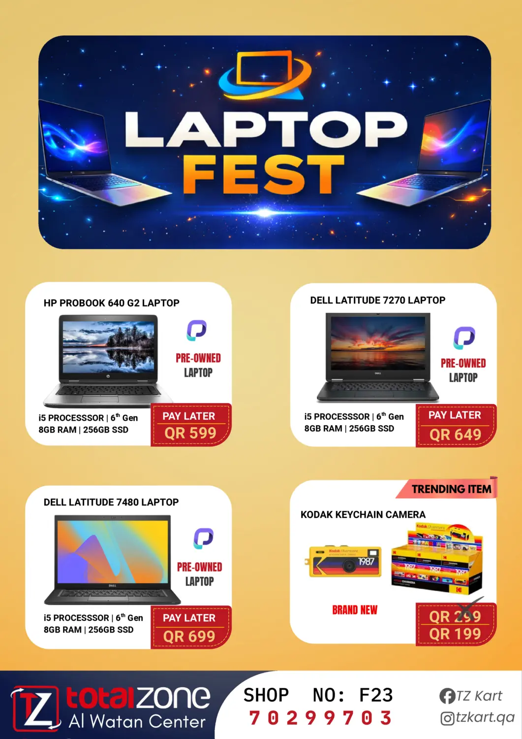 Qatar - Al Khor Total Zone offers in D4D Online. Laptop Fest. . Till 12th February