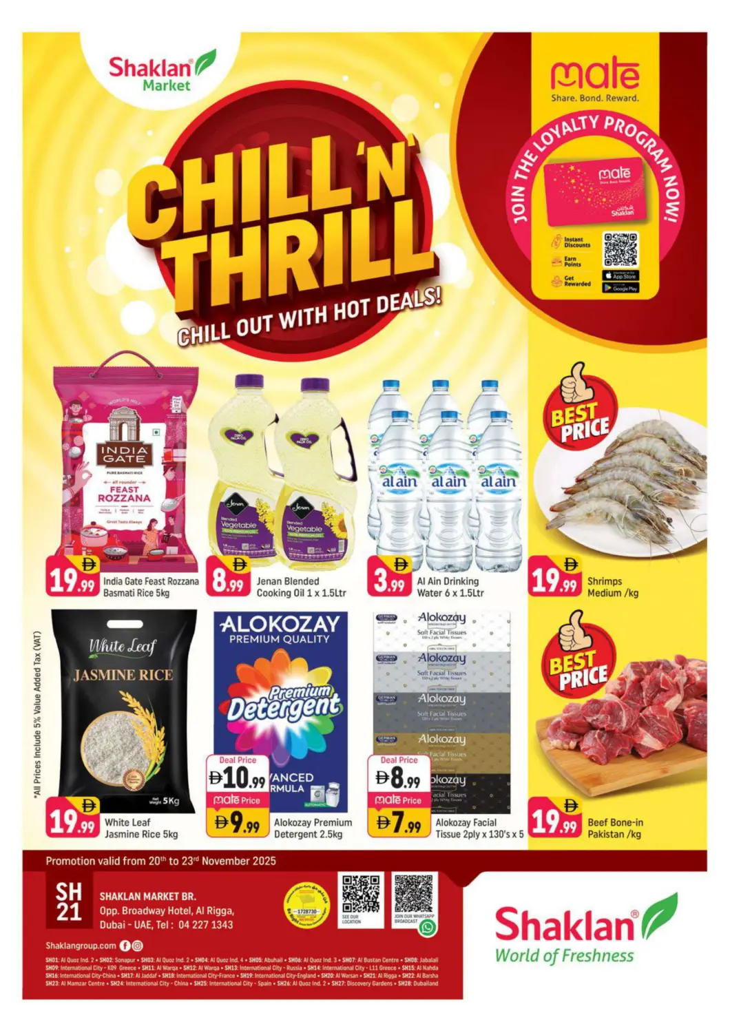 UAE - Dubai Shaklan  offers in D4D Online. Al Rigga - Dubai. . Till 23rd November