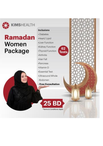 Bahrain KIMS Health Medical Center offers in D4D Online. Women Package. . Till 05th April