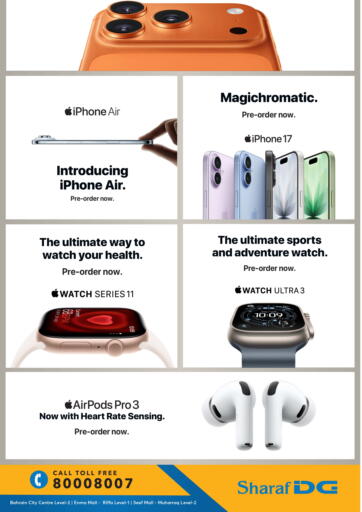 🍏✨ The Ultimate Apple Upgrade is Here! Pre-Order the latest iPhone 17, iPhone 17 Pro, iPhone Air, Apple Watch Series 11, Apple Watch SE 3, Watch Ultra 3, and AirPods Pro 3 — smarter, faster, and packed with features to keep you ahead. 🚀 Pre-Orders