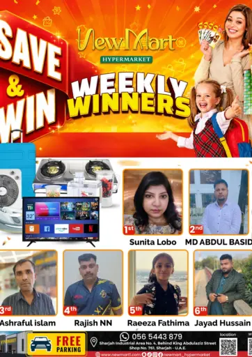Save & Win -Weekly Winners