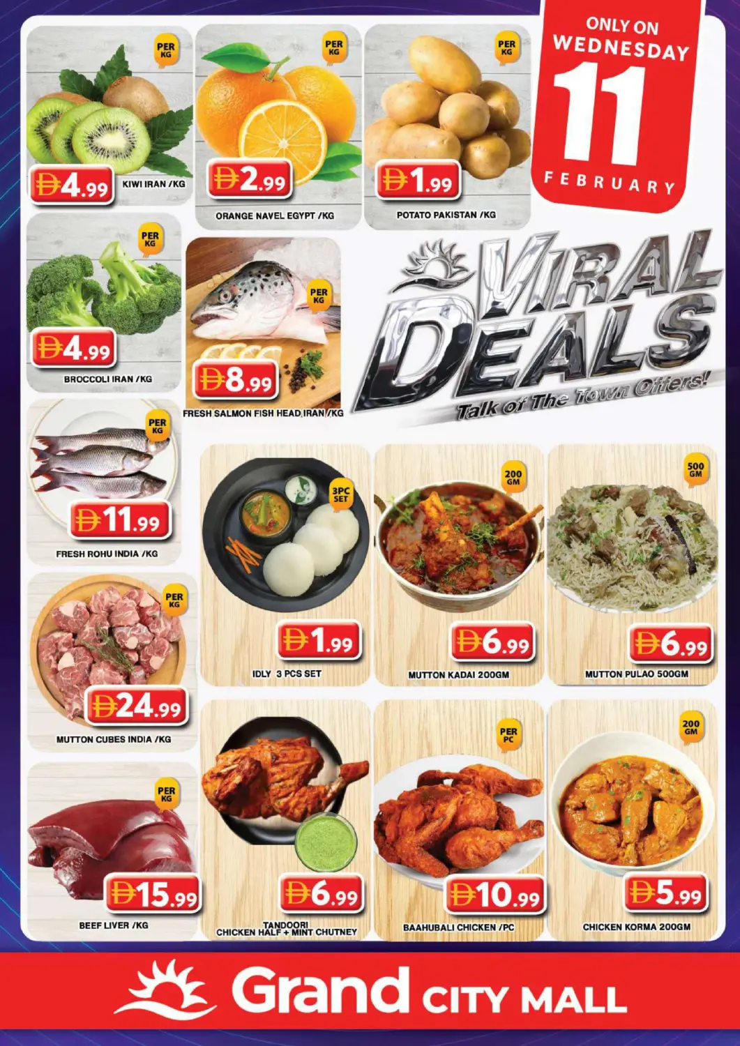 UAE - Dubai Grand Hyper Market offers in D4D Online. Grand City Mall, Dubai. . Only On 11th February