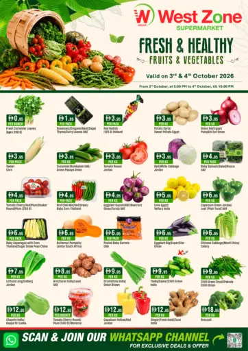 Fresh & Healthy Fruits & Vegetables