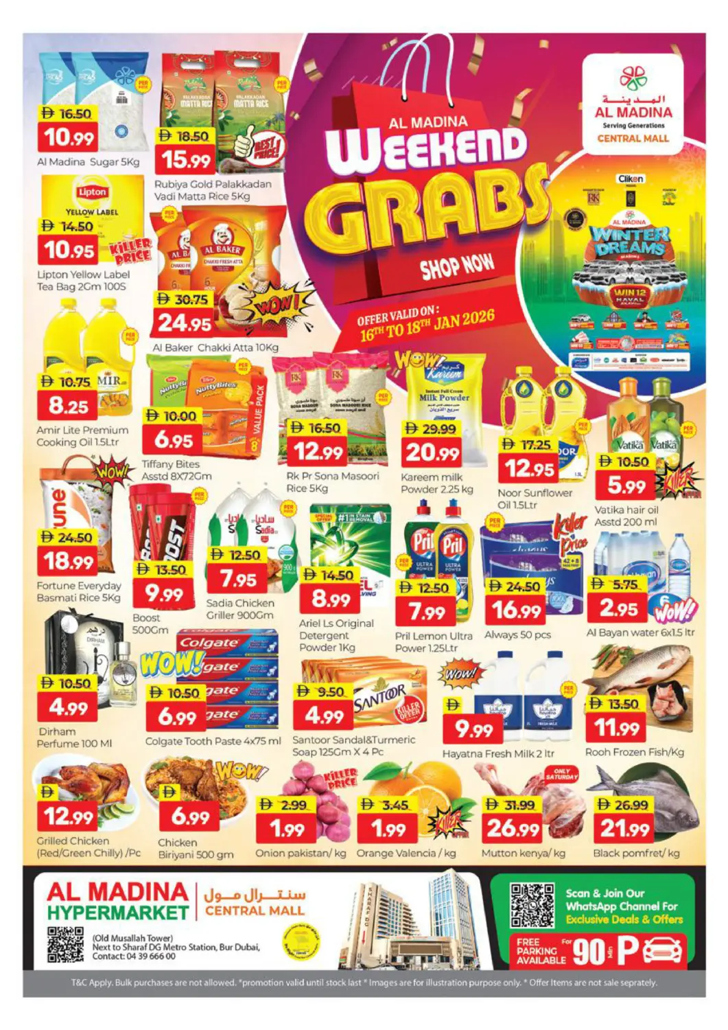 UAE - Dubai Al Madina  offers in D4D Online. Central Mall - Burdubai. . Till 18th January