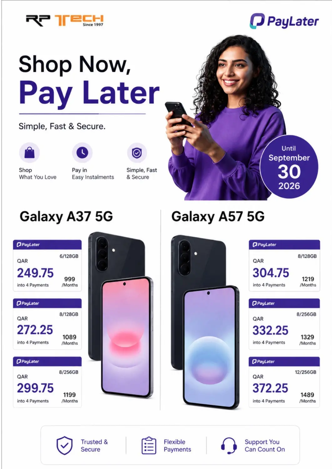 Qatar - Al Shamal RP Tech offers in D4D Online. Shop Now, Pay Later. . Till 30th September