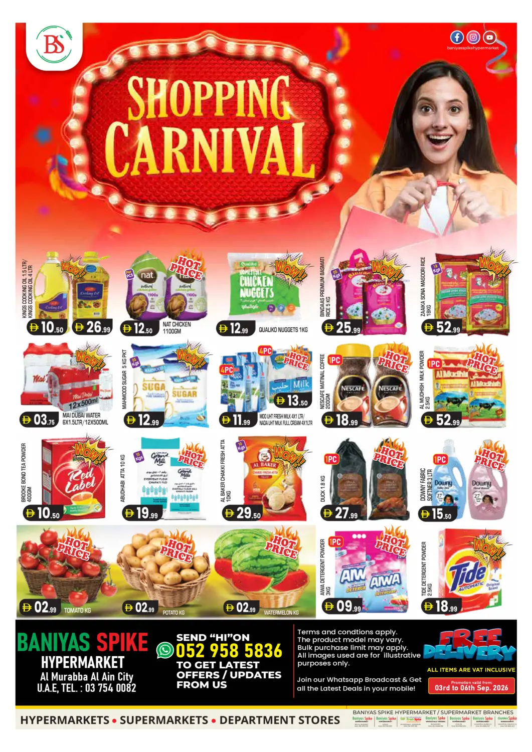 UAE - Al Ain Baniyas Spike  offers in D4D Online. Al Murabba - Al Ain. . Till 6th September