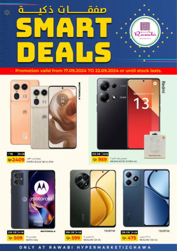 Qatar - Al Rayyan Rawabi Hypermarkets offers in D4D Online. Smart Deals @ Izghawa. . Till 22nd September