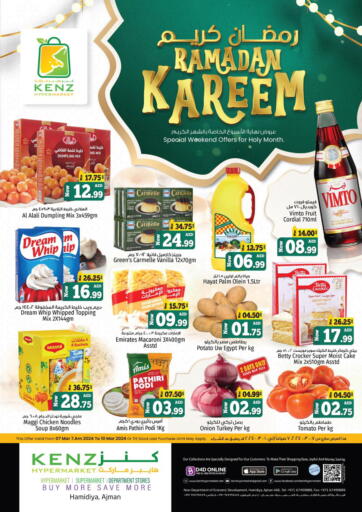 UAE - Sharjah / Ajman Kenz Hypermarket offers in D4D Online. Ramadan Kareem. . Till 10th March