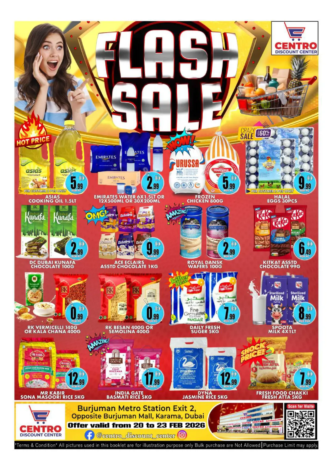 UAE - Dubai Centro Discount Center offers in D4D Online. Flash Sale. . Till 23rd February