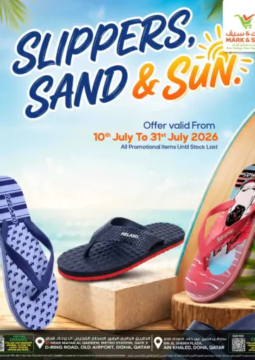 Slippers, Sand & Sun