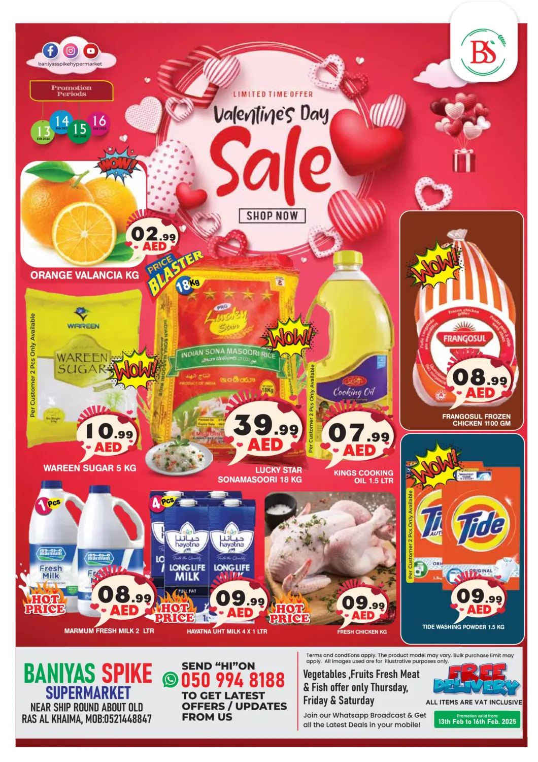 UAE - Abu Dhabi Baniyas Spike  offers in D4D Online. Valentine's Day Sale. . Till 16th February
