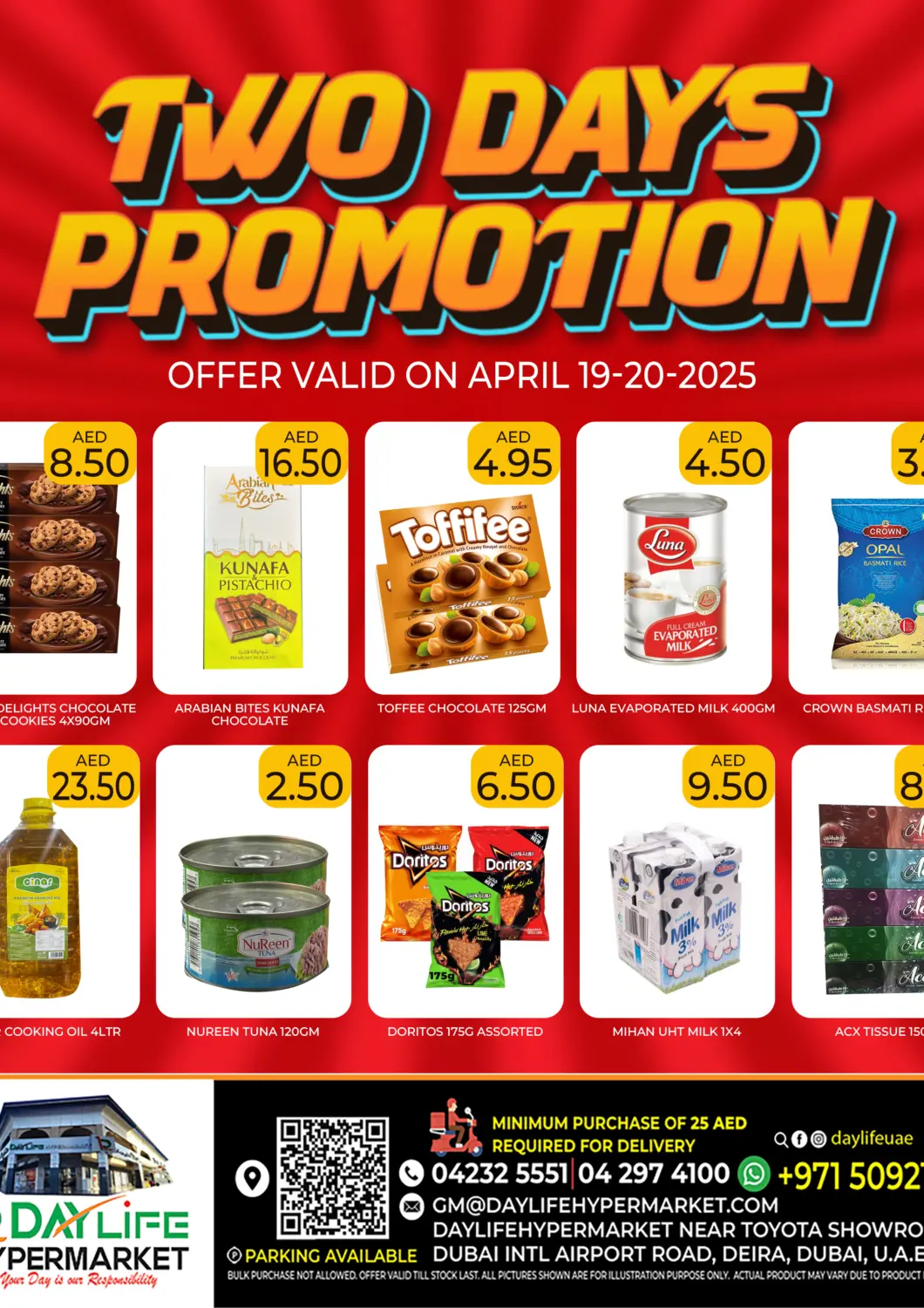 UAE - Dubai Daylife Hypermarket LLC offers in D4D Online. Two Days Promotion. . Till 20th April