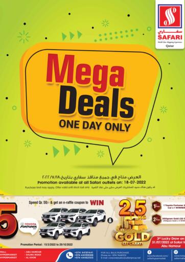 Qatar - Al Daayen Safari Hypermarket offers in D4D Online. Mega Deals. . Only On 18th July