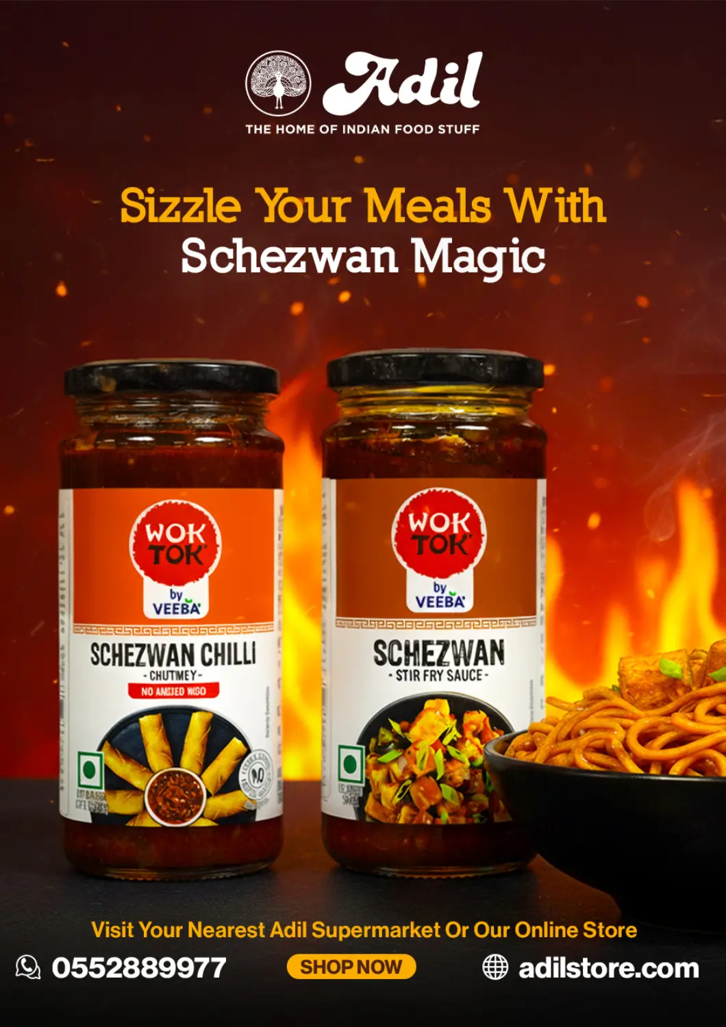 UAE - Dubai Adil Supermarket offers in D4D Online. Sizzle Your Meals With Schezwan Magic. . Till 29th November