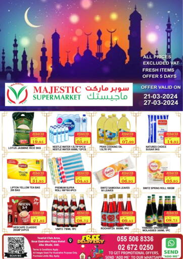 UAE - Abu Dhabi Majestic Supermarket offers in D4D Online. Special offer. . Till 27th March