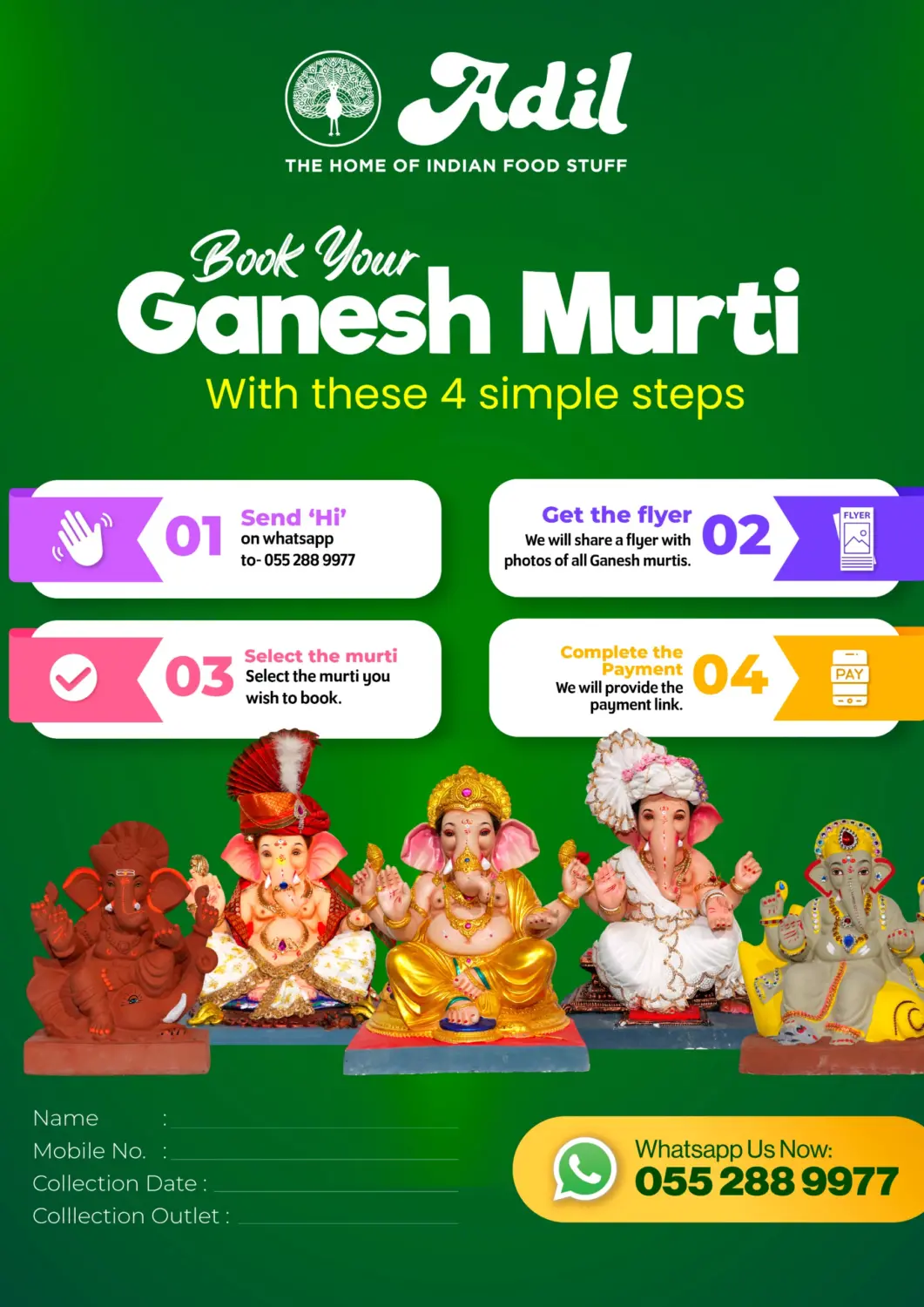 UAE - Abu Dhabi Adil Supermarket offers in D4D Online. Book Your Ganesh Murti. . Till 23rd July