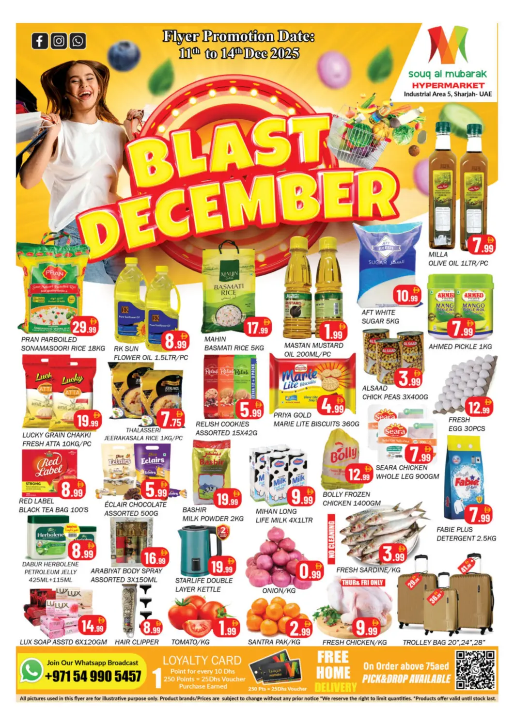 UAE - Sharjah / Ajman Souk Al Mubarak Hypermarket offers in D4D Online. Industrial Area 5, Sharjah. . Till 14th December