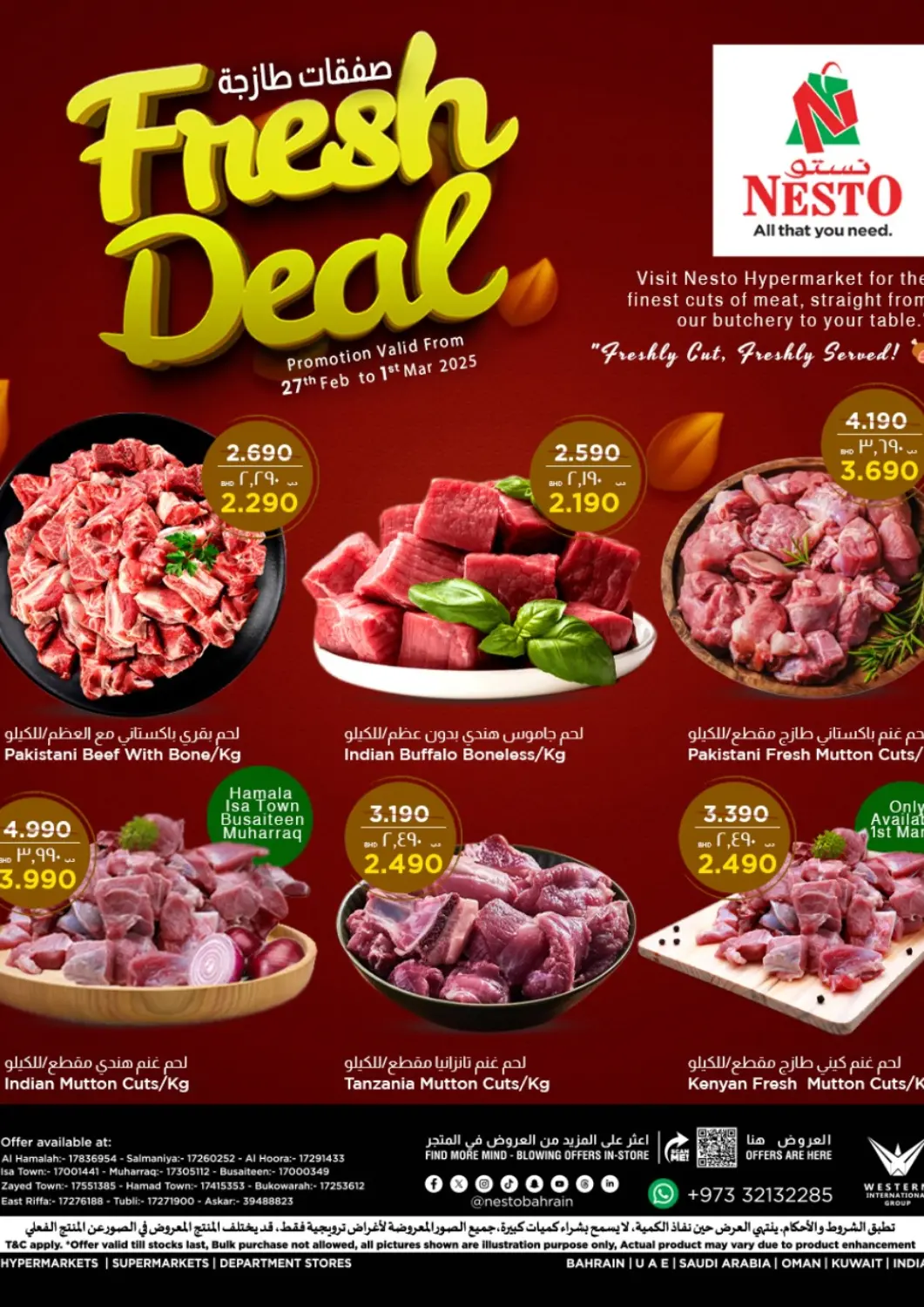 Bahrain NESTO  offers in D4D Online. Fresh Deal. . Till 1st March