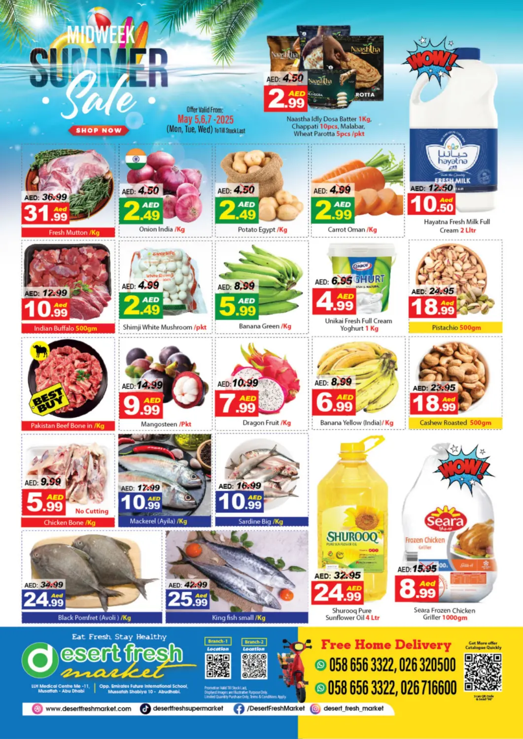 UAE - Abu Dhabi DESERT FRESH MARKET  offers in D4D Online. Mid Week Summer Sale. . Till 7th May