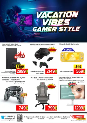 iCONNECT - Vacation Vibes Gamer Style in Qatar Offers - Qatar Vacation Vibes Gamer Style