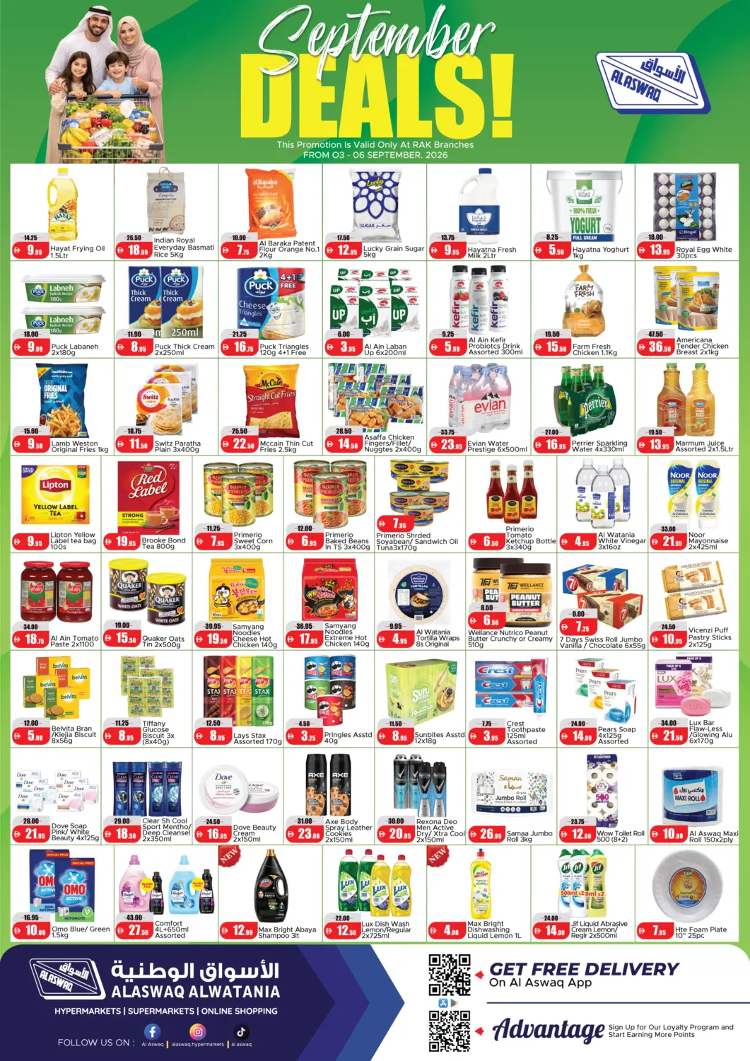 UAE - Ras al Khaimah Al Aswaq Hypermarket offers in D4D Online. September Deals. . Till 6th September