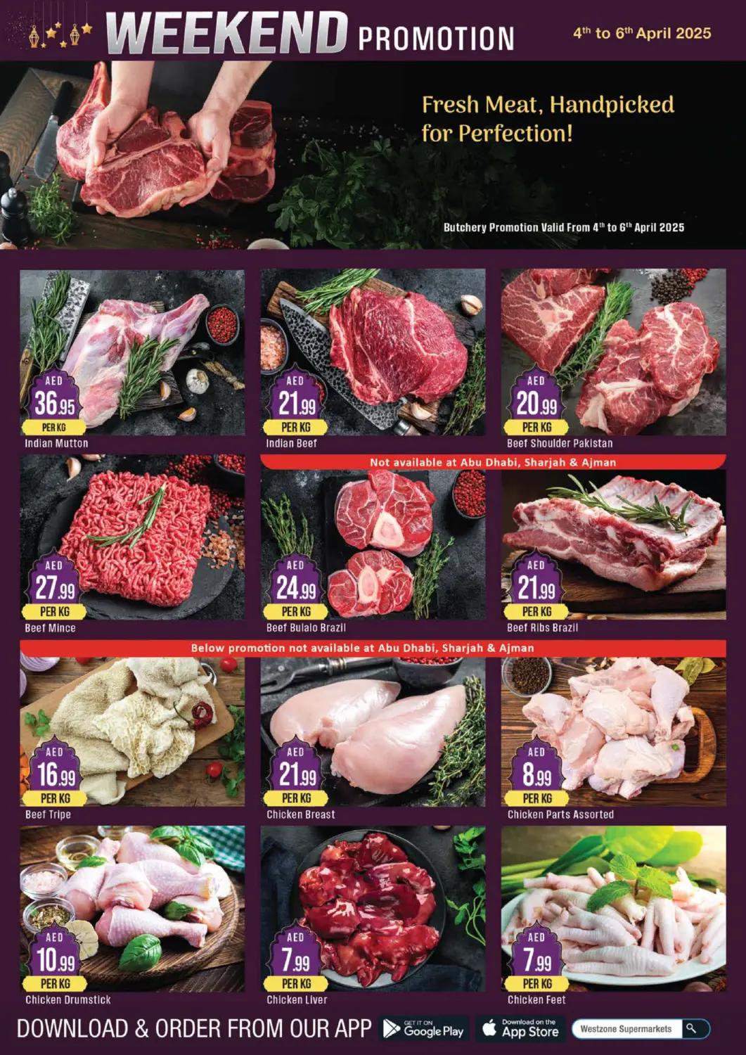 UAE - Sharjah / Ajman West Zone Supermarket offers in D4D Online. Weekend Promotion. . Till 6th April