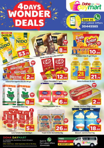 Qatar - Doha Doha Daymart offers in D4D Online. 4Days wonder Deals. . Till 7th September