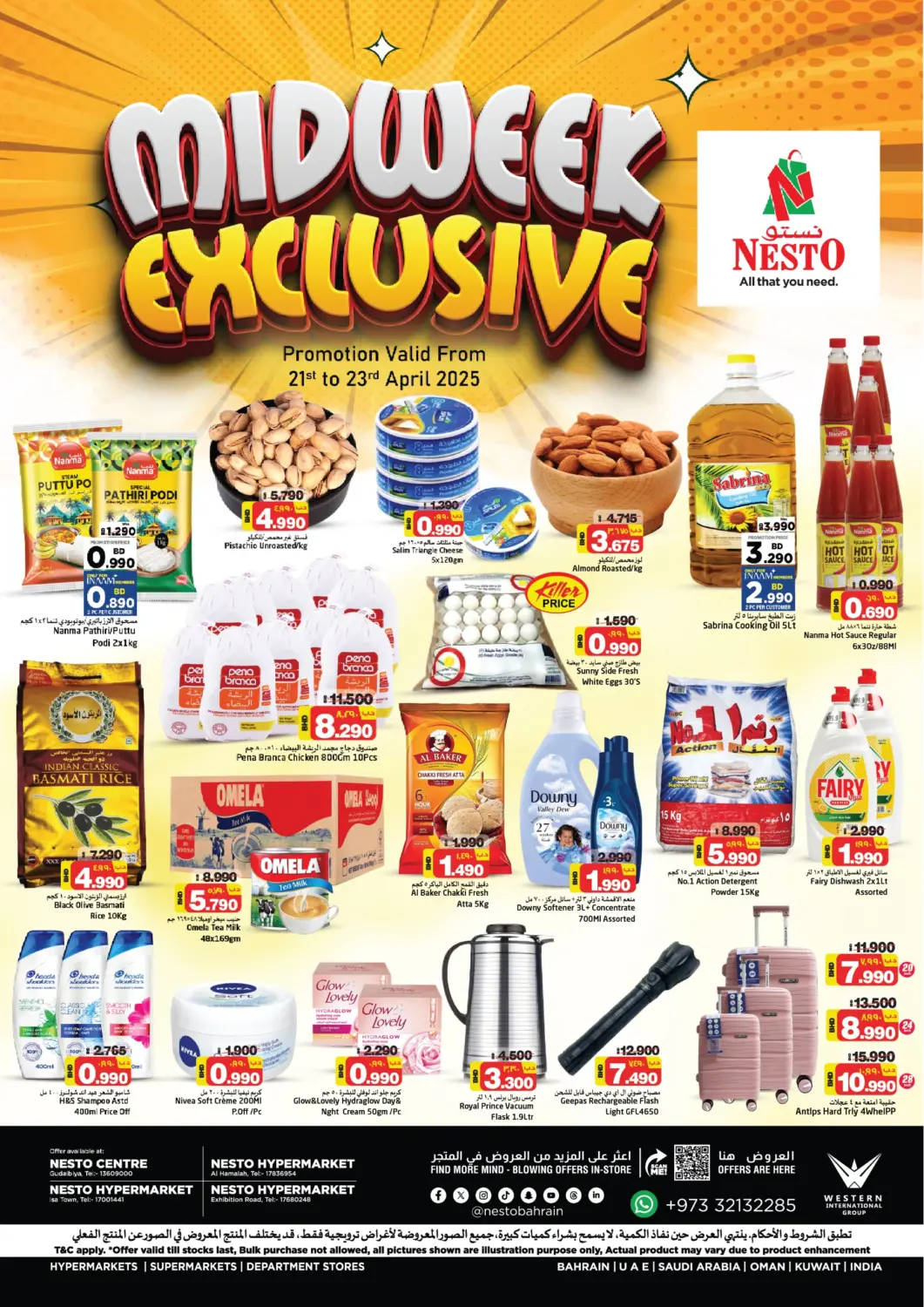 Bahrain NESTO  offers in D4D Online. Midweek Exclusive. . Till 23rd April